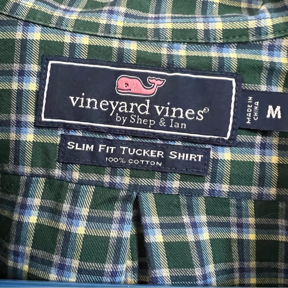 Vineyard Vines Slim Fit Tucker Shirt - Green/Blue